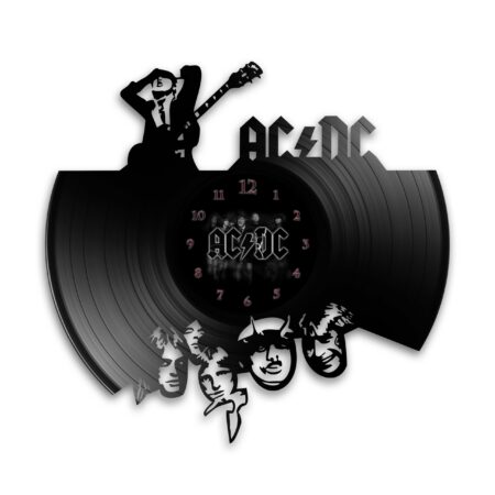 AC/DC Vinyl Uhr