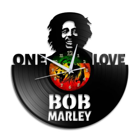 Bob Marley 3 Vinyl Uhr