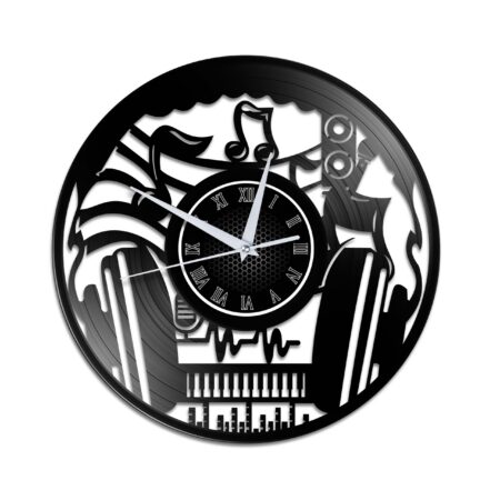 Headphones Vinyl Uhr